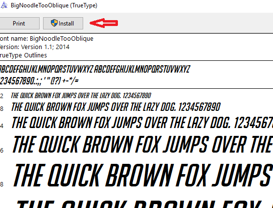 Install Overwatch menu font