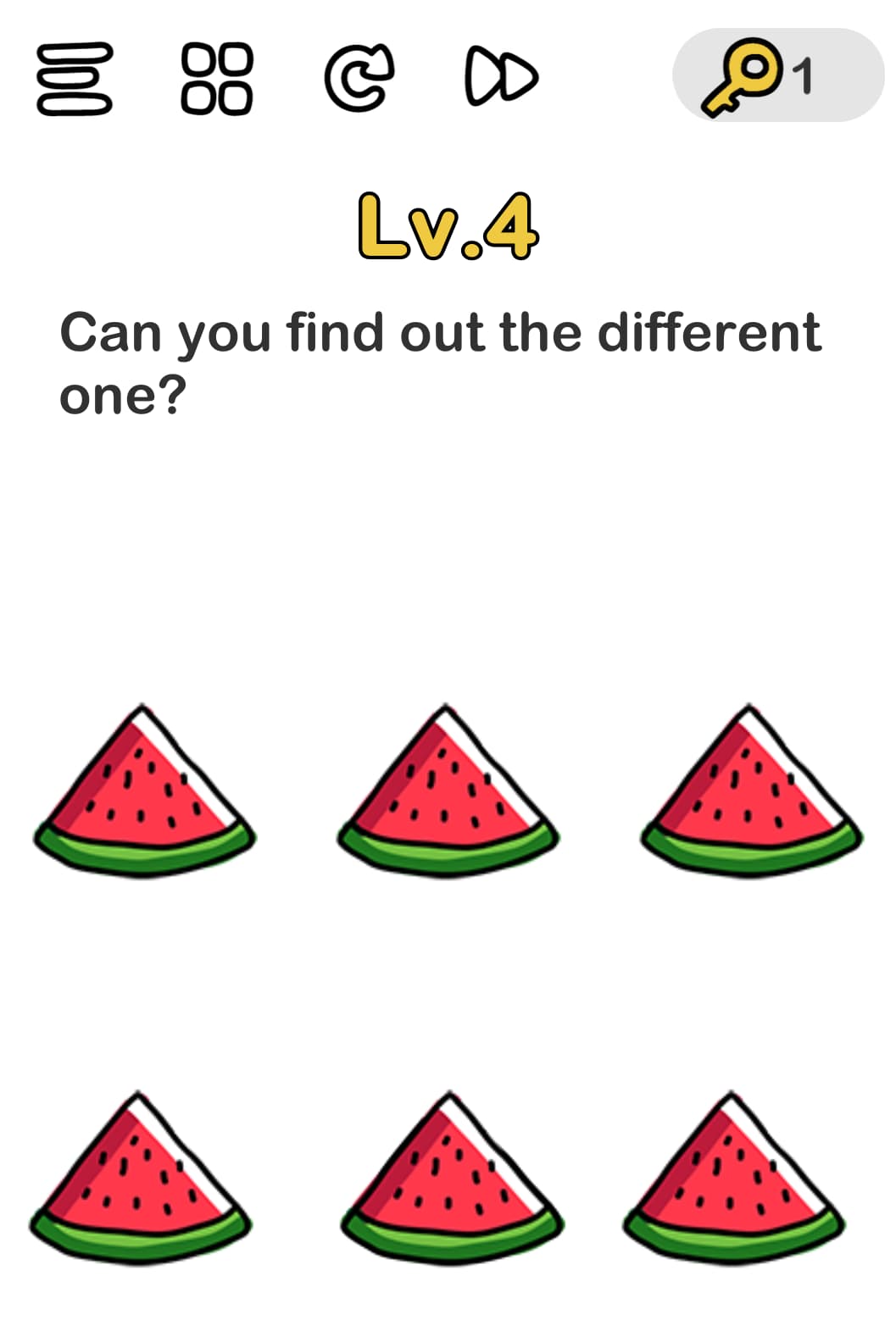 brain out app: find the different one