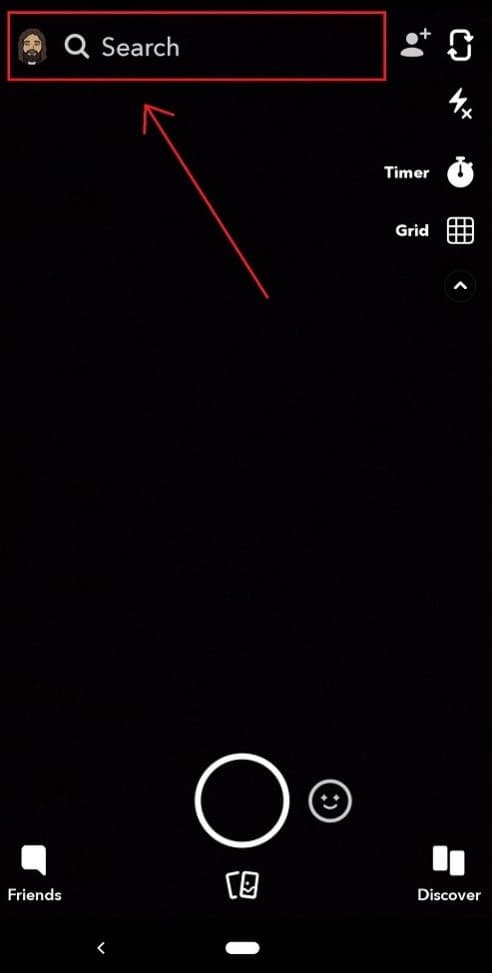 Snapchat App interface