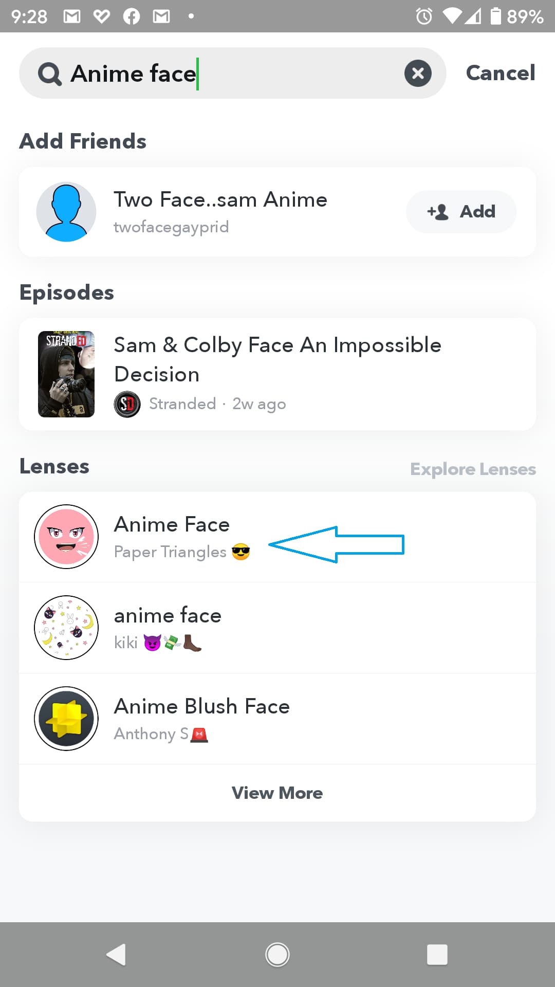 anime eyes snapchat