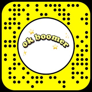Ok Boomer Snapchat Filter