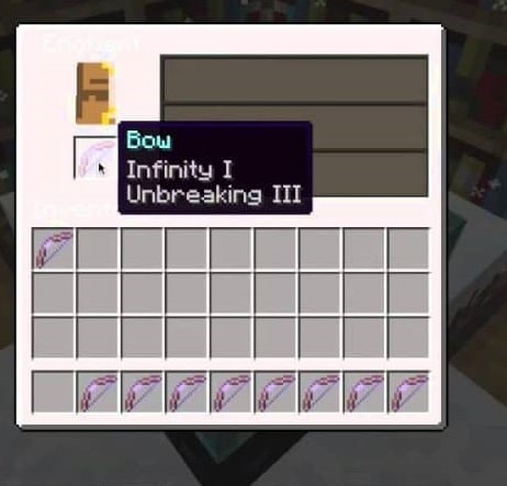 Infinity best bow enchantment minecraft