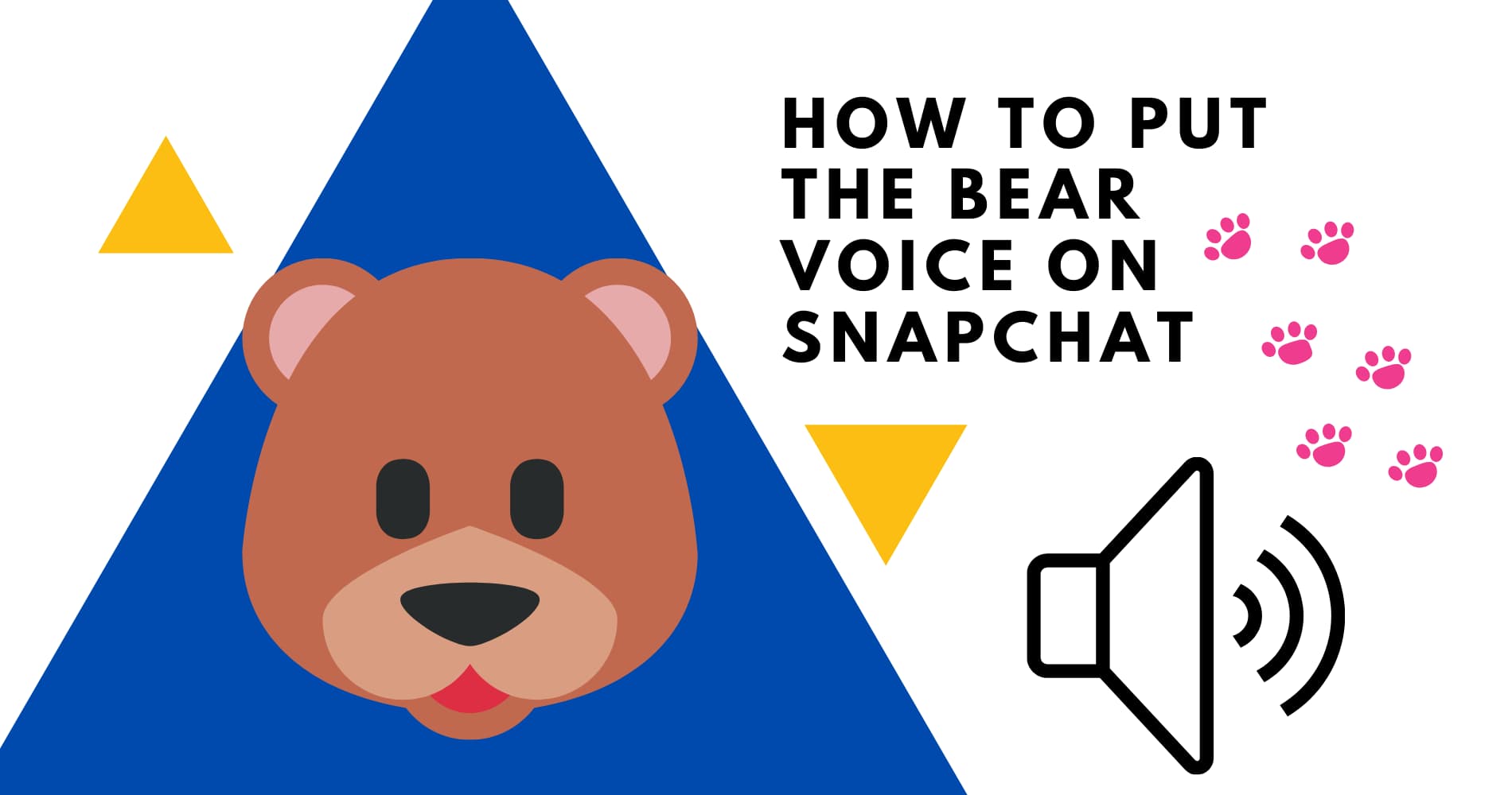 How to put the bear voice on Snapchat