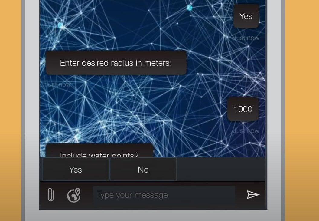 Randonaut app setting radius