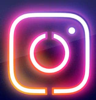 Neon Instagram Icon