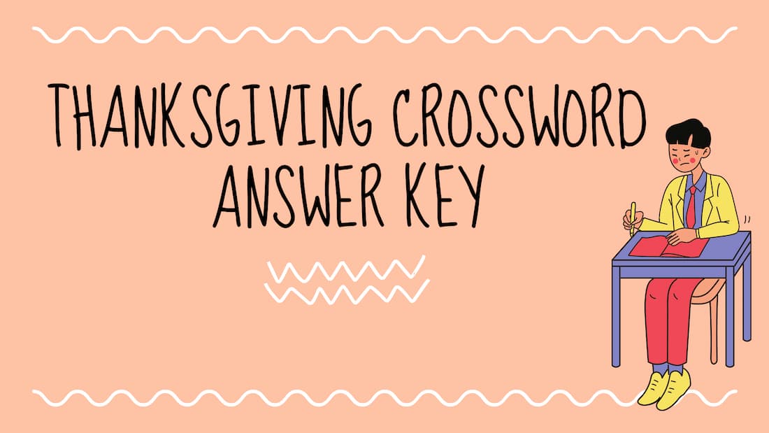 Thanksgiving Crossword Answer Key