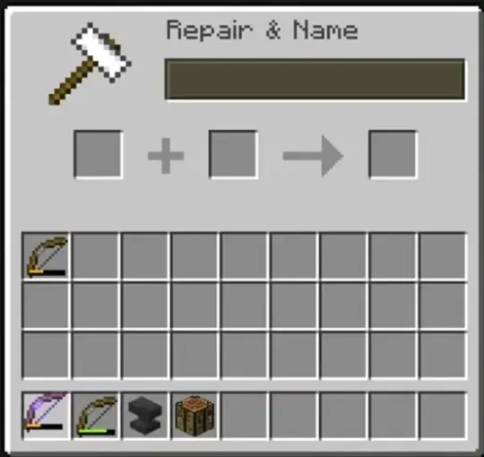 repair bow in minecraft